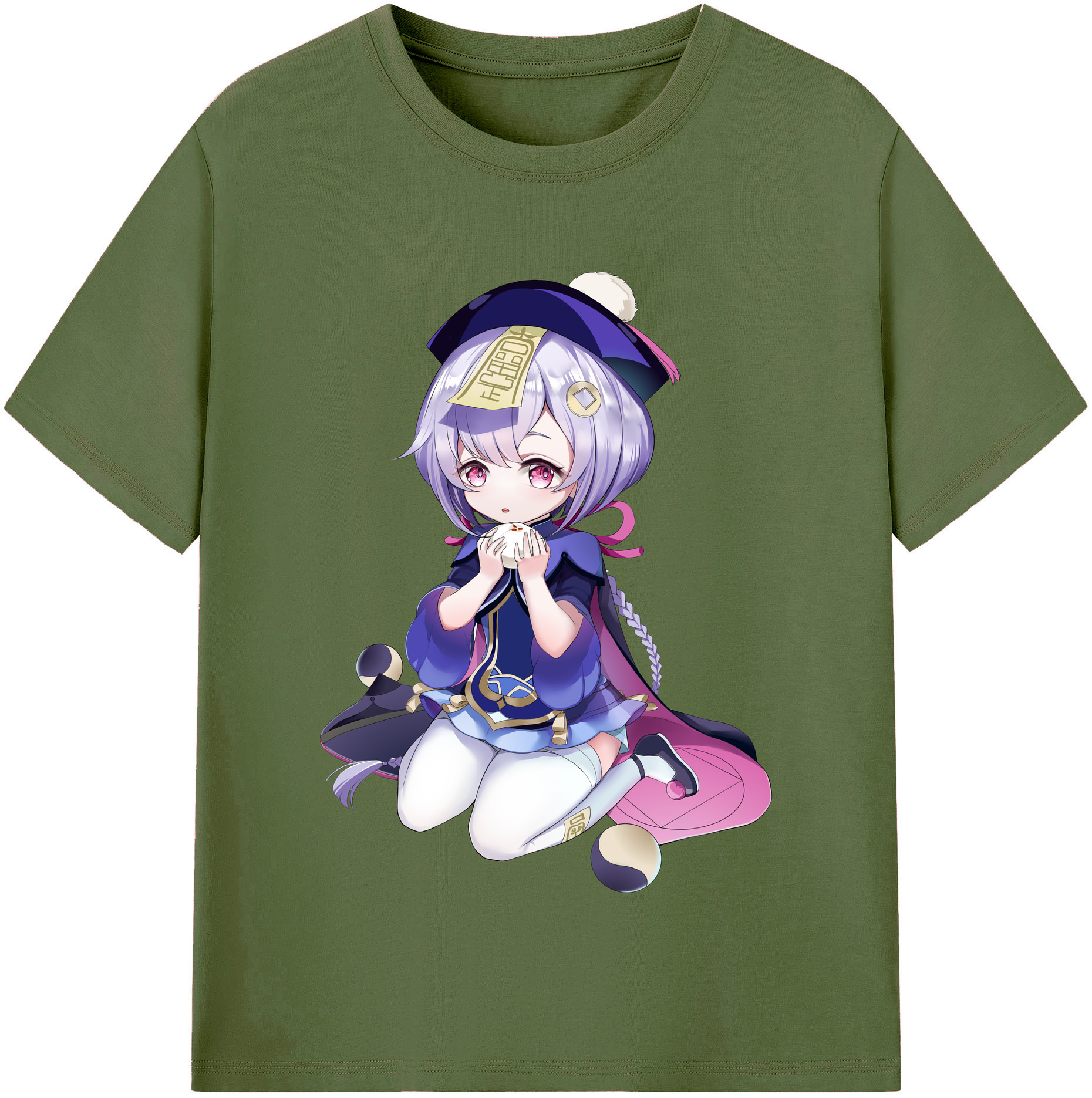 げんし神 七七 なな  genshin Nana 綿100％半袖Tシャツ（フロントプリント）